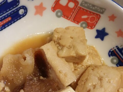 子供が喜ぶ！簡単！甘めの肉豆腐♪